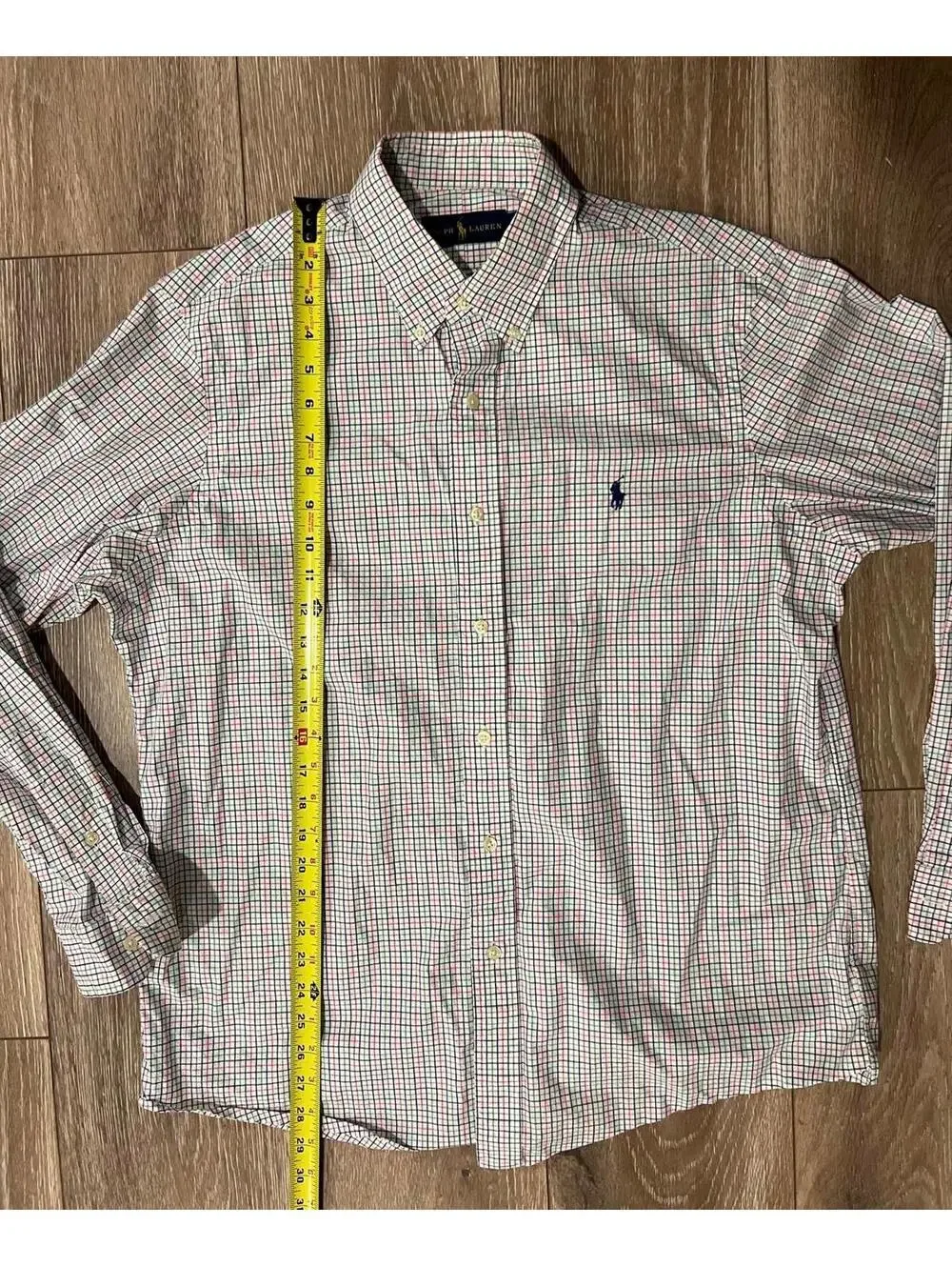 Ralph Lauren Men's Button Down Shirt, Checkered, Size Large